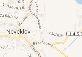 Rákosníkova v obci Neveklov - mapa ulice