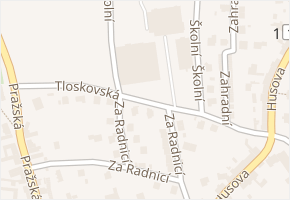 Tloskovská v obci Neveklov - mapa ulice