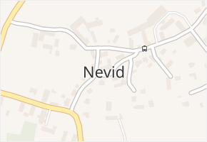 Nevid v obci Nevid - mapa části obce