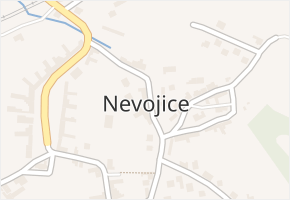 Nevojice v obci Nevojice - mapa části obce
