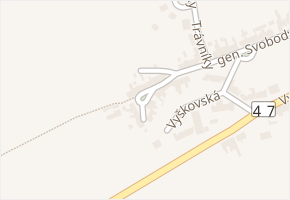 Švermova v obci Nezamyslice - mapa ulice