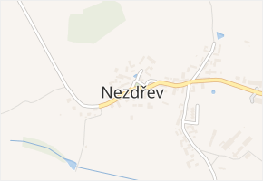Nezdřev v obci Nezdřev - mapa části obce