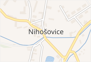 Nihošovice v obci Nihošovice - mapa části obce