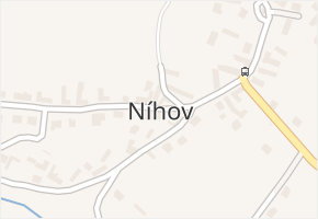 Níhov v obci Níhov - mapa části obce