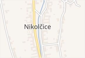 Nikolčice v obci Nikolčice - mapa části obce