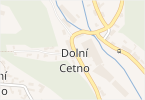 Dolní Cetno v obci Niměřice - mapa části obce