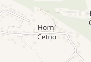 Horní Cetno v obci Niměřice - mapa části obce