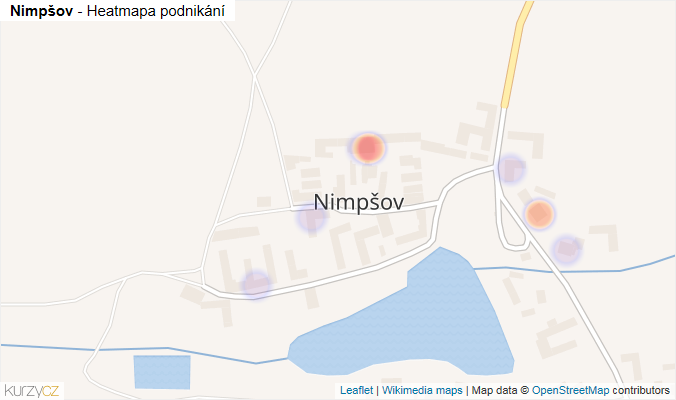 Mapa Nimpšov - Firmy v části obce.
