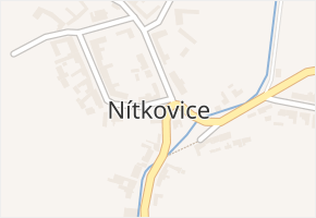Nítkovice v obci Nítkovice - mapa části obce