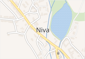 Niva v obci Niva - mapa části obce