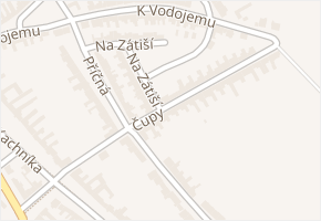 Čupy v obci Nivnice - mapa ulice