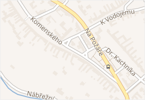 Komenského v obci Nivnice - mapa ulice