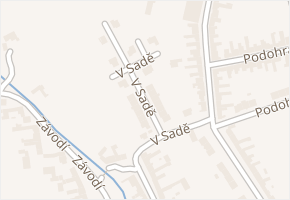 V Sadě v obci Nivnice - mapa ulice