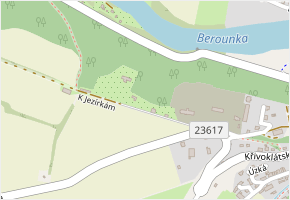 K Jezírkám v obci Nižbor - mapa ulice