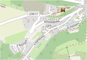 Krátká v obci Nižbor - mapa ulice