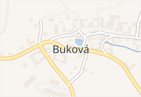 Buková v obci Nížkov - mapa části obce