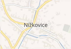 Nížkovice v obci Nížkovice - mapa části obce