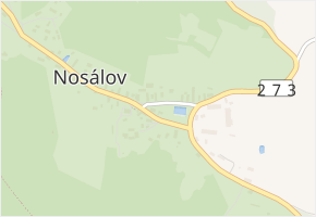 Nosálov v obci Nosálov - mapa části obce