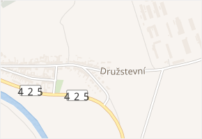 Družstevní v obci Nosislav - mapa ulice