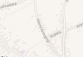 Horní Kroupná v obci Nosislav - mapa ulice