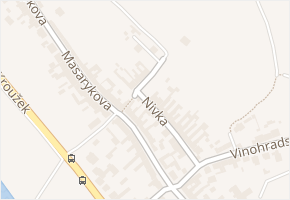 Nivka v obci Nosislav - mapa ulice