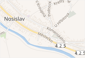 Ševcovská v obci Nosislav - mapa ulice