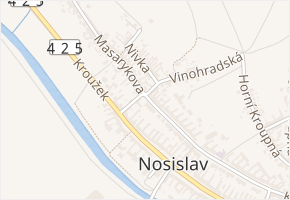 Stráně v obci Nosislav - mapa ulice