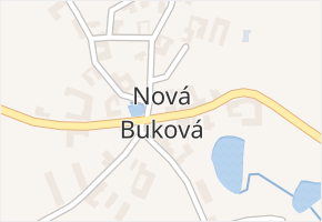 Nová Buková v obci Nová Buková - mapa části obce