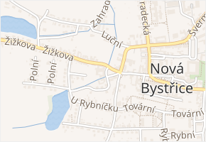 Husovo nám. v obci Nová Bystřice - mapa ulice