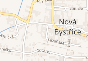 Lázeňská v obci Nová Bystřice - mapa ulice