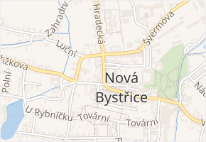 Mírové nám. v obci Nová Bystřice - mapa ulice