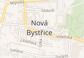 Nová Bystřice v obci Nová Bystřice - mapa části obce