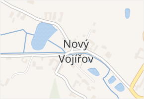 Nový Vojířov v obci Nová Bystřice - mapa části obce