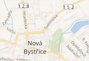 Sadová v obci Nová Bystřice - mapa ulice