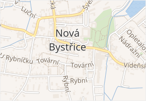 Úzká v obci Nová Bystřice - mapa ulice
