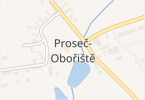 Proseč-Obořiště v obci Nová Cerekev - mapa části obce