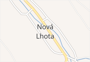 Nová Lhota v obci Nová Lhota - mapa části obce