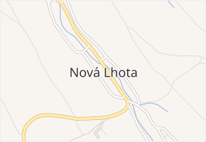 Podširodské Mlýny v obci Nová Lhota - mapa ulice