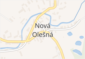 Nová Olešná v obci Nová Olešná - mapa části obce