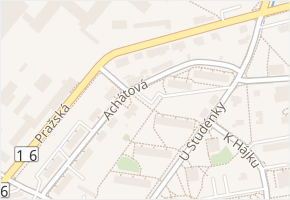 Achátová v obci Nová Paka - mapa ulice
