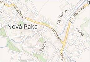 Budečská v obci Nová Paka - mapa ulice