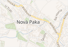 Česká v obci Nová Paka - mapa ulice