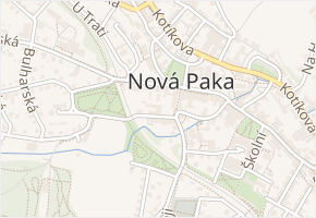 Dukelské náměstí v obci Nová Paka - mapa ulice