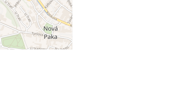 F. F. Procházky v obci Nová Paka - mapa ulice