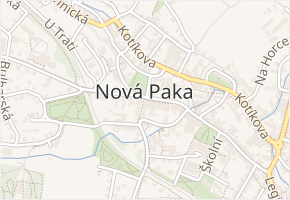 J. Strnada v obci Nová Paka - mapa ulice