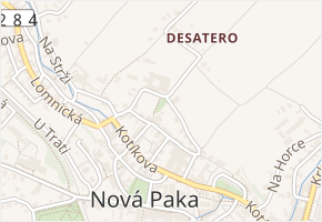 Klášterní v obci Nová Paka - mapa ulice