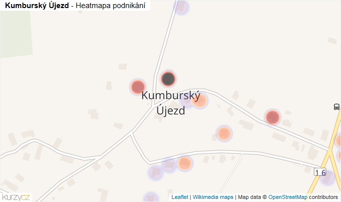 Mapa Kumburský Újezd - Firmy v části obce.