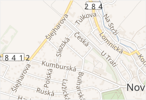 Moravská v obci Nová Paka - mapa ulice