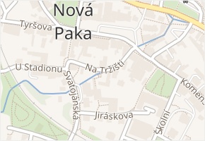 Na Tržišti v obci Nová Paka - mapa ulice