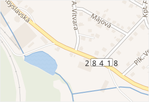 Přibyslavská v obci Nová Paka - mapa ulice